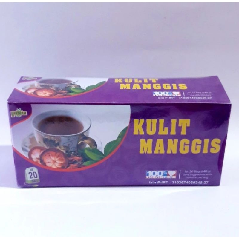 

Teh celup kulit manggis/satu kotak isi 20 pcs