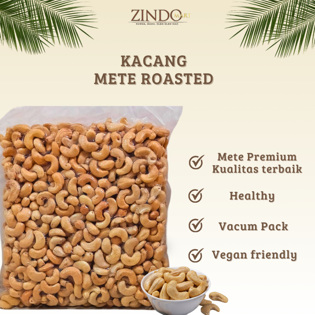 

KACANG MEDE ROASTED 1KG DAN 250GR / METE PANGGANG OVEN KEMASAN VACUM & TOPLES