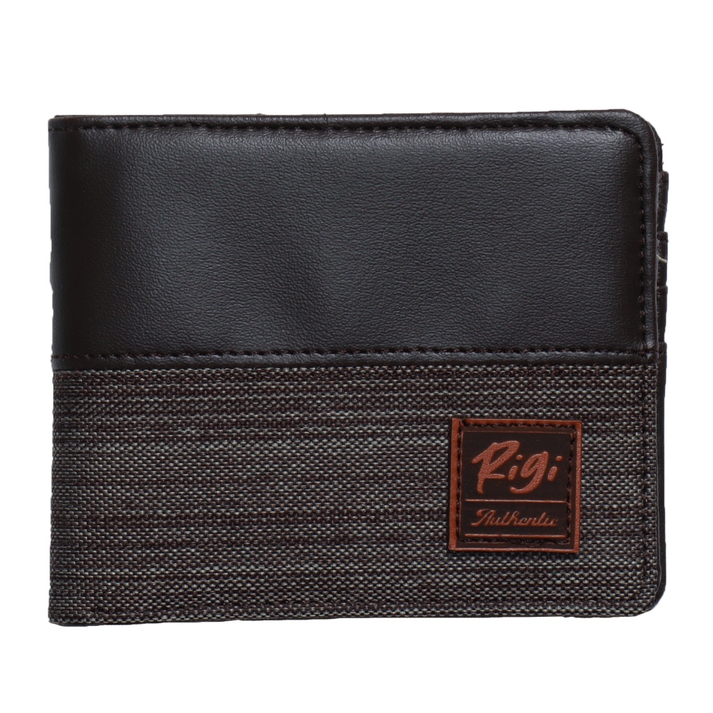 RIGI Wallet Dompet Kanvas Dompet Kecil Pria Dompet Pria Kecil Dompet Lipat Dompet Wallet Dompet