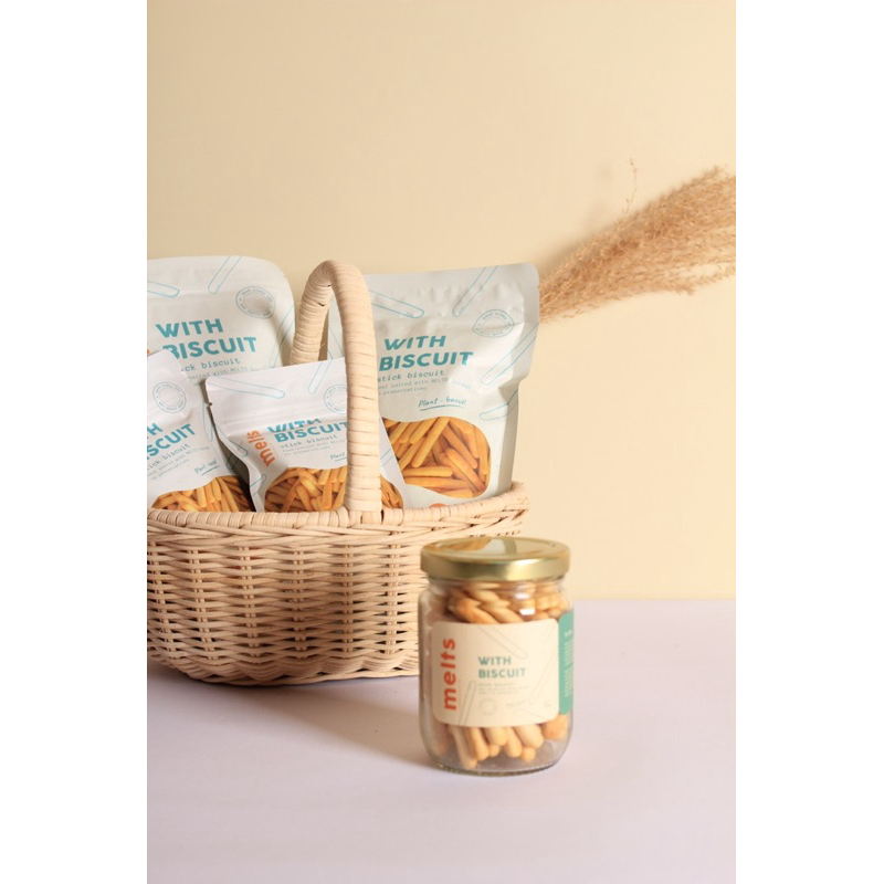 

MELTS With Biscuit Pouch kemasan 40g / camilan roti stik enak
