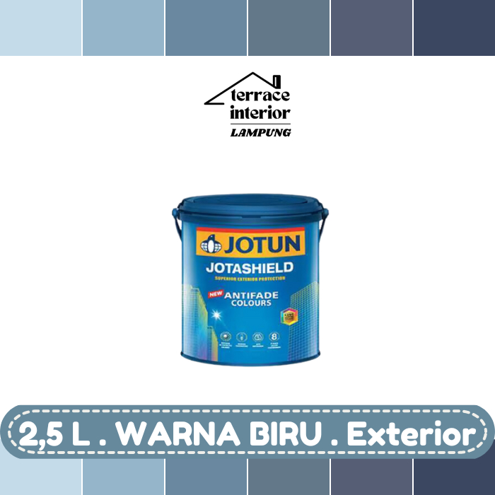 Cat Tembok Jotashield Antifade Extrerior Jotun warna Biru 2.5 L