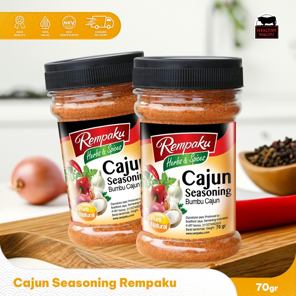 

CAJUN SEASONING/BUMBU CAJUN 70GR Healthy Wagyu