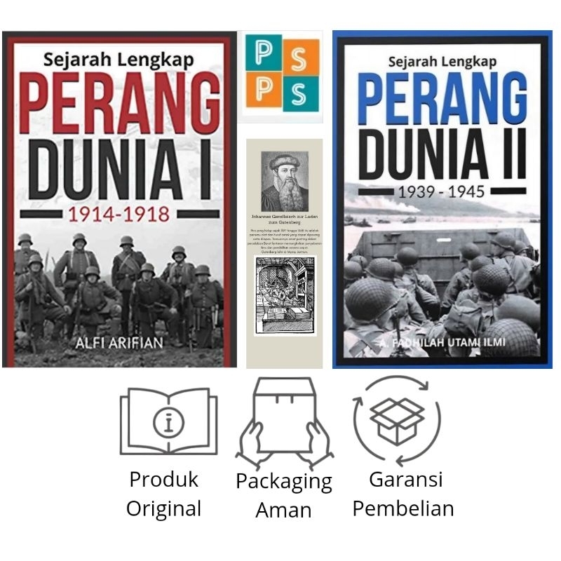 BUKU SEJARAH LENGKAP PERANG DUNIA 1 1914-1918 SEJARAH PERANG DUNIA 2 1939-1945 AHE