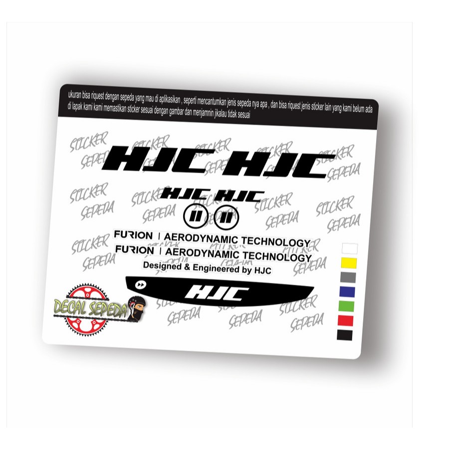 decal helm hjc