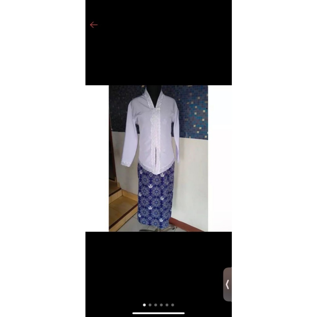 stelan kebaya sekolah smp rok biru