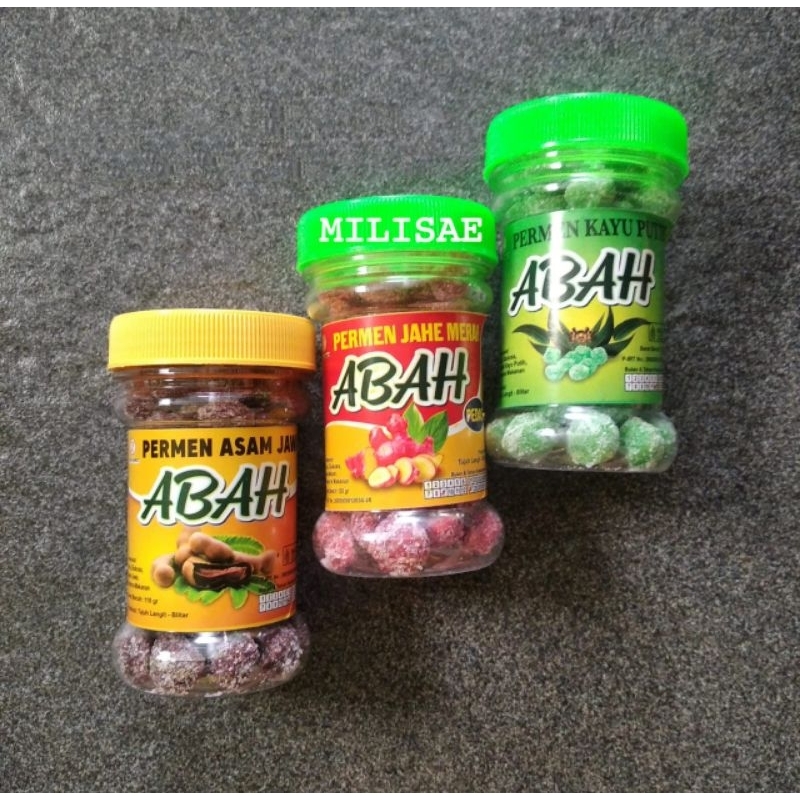 

PERMEN KAYU PUTIH ABAH 100gr - PERMEN JAHE MERAH ABAH 100gr - PERMEN ASEM JAWA ABAH 100gr