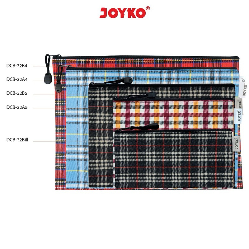 

Document Bag Tas Dokumen Joyko DCB-32 Bill Motif Kotak Kotak