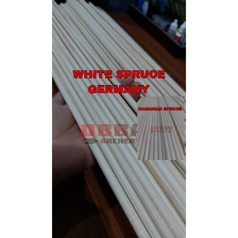 SHAFT SPRUCE 5/16 8mm