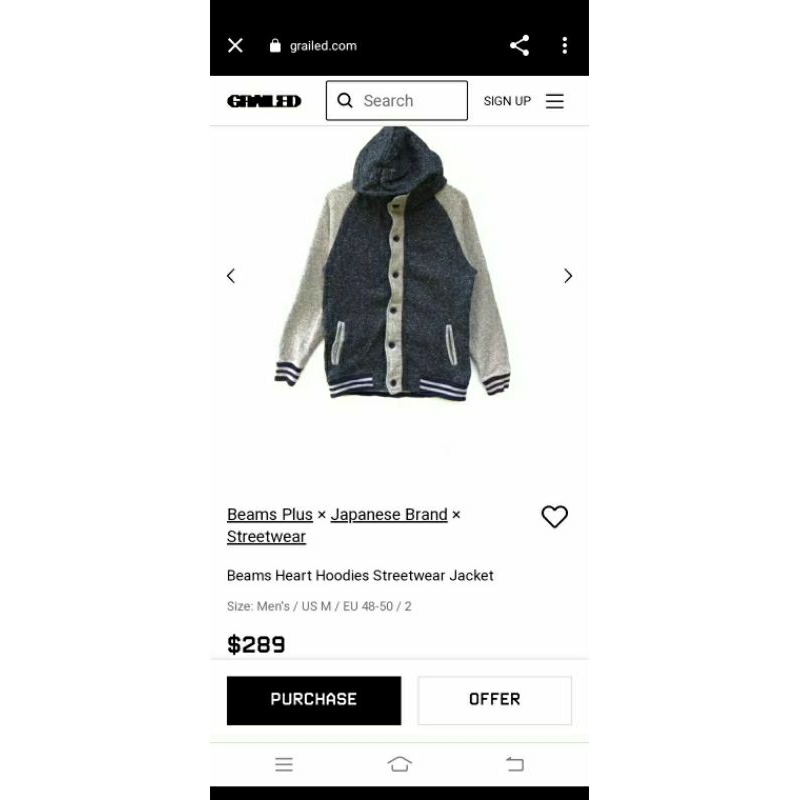 NETT Jaket Hoodie Beams Heart Japan Original Ready