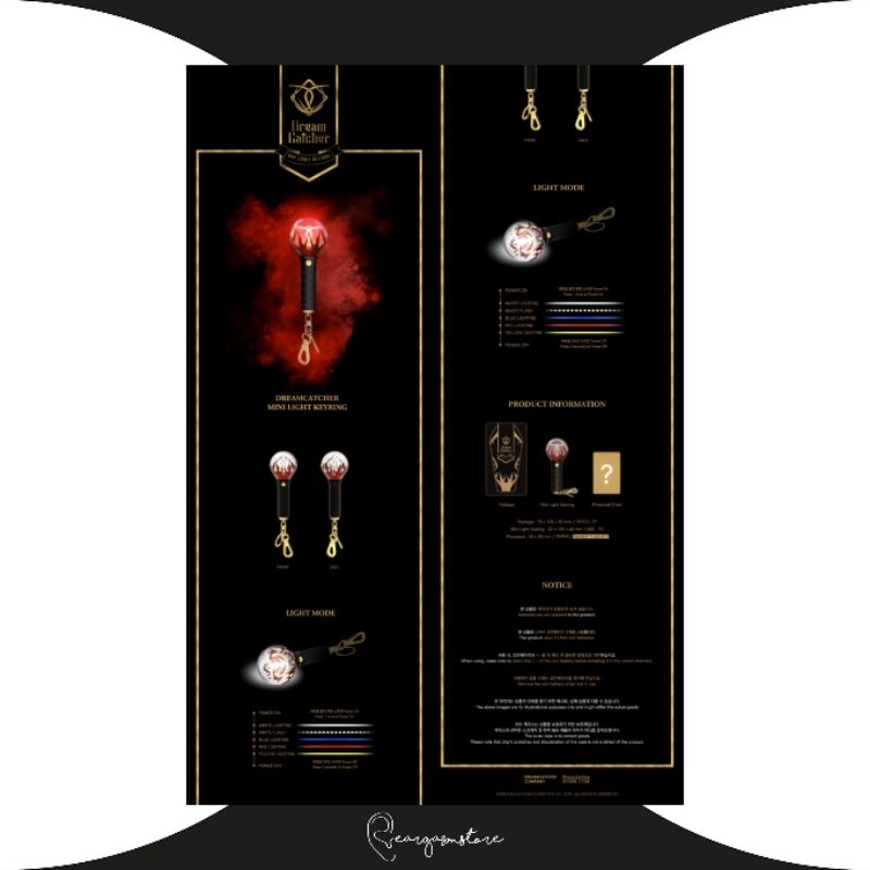 DREAMCATCHER - OFFICIAL KEYRING LIGHTSTICK