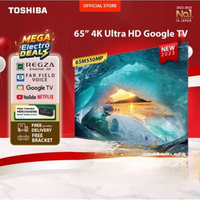 TOSHIBA UHD GOOGLE TV QUANTUM DOT QLED 65M550NP