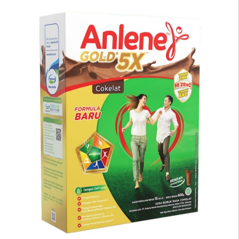 

Anlene Gold 5X Susu Bubuk dewasa rasa Cokelat