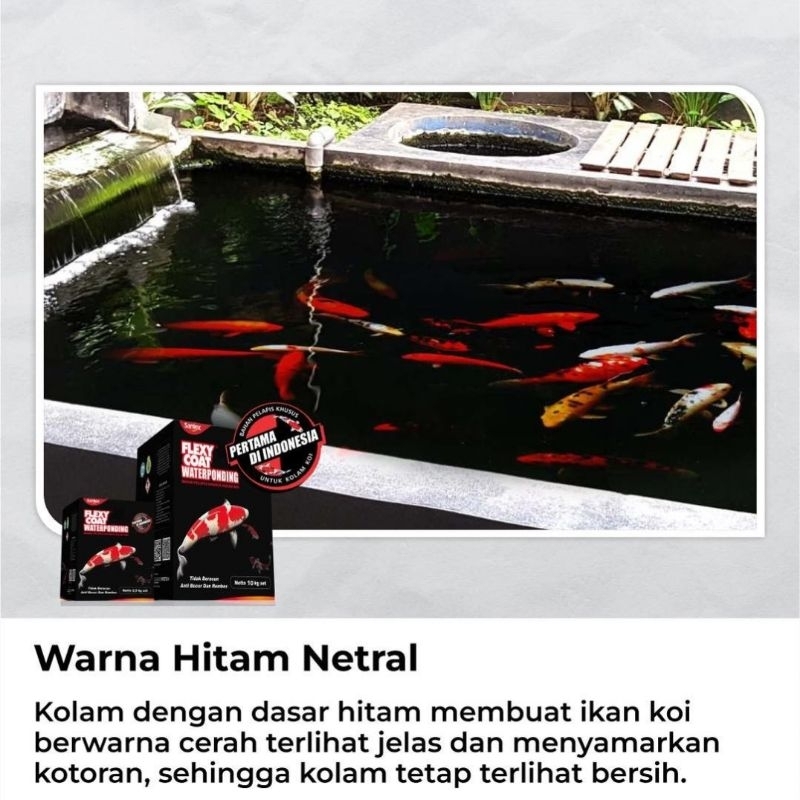 CAT KOLAM IKAN KOI FLEXYCOAT WATERPONDING