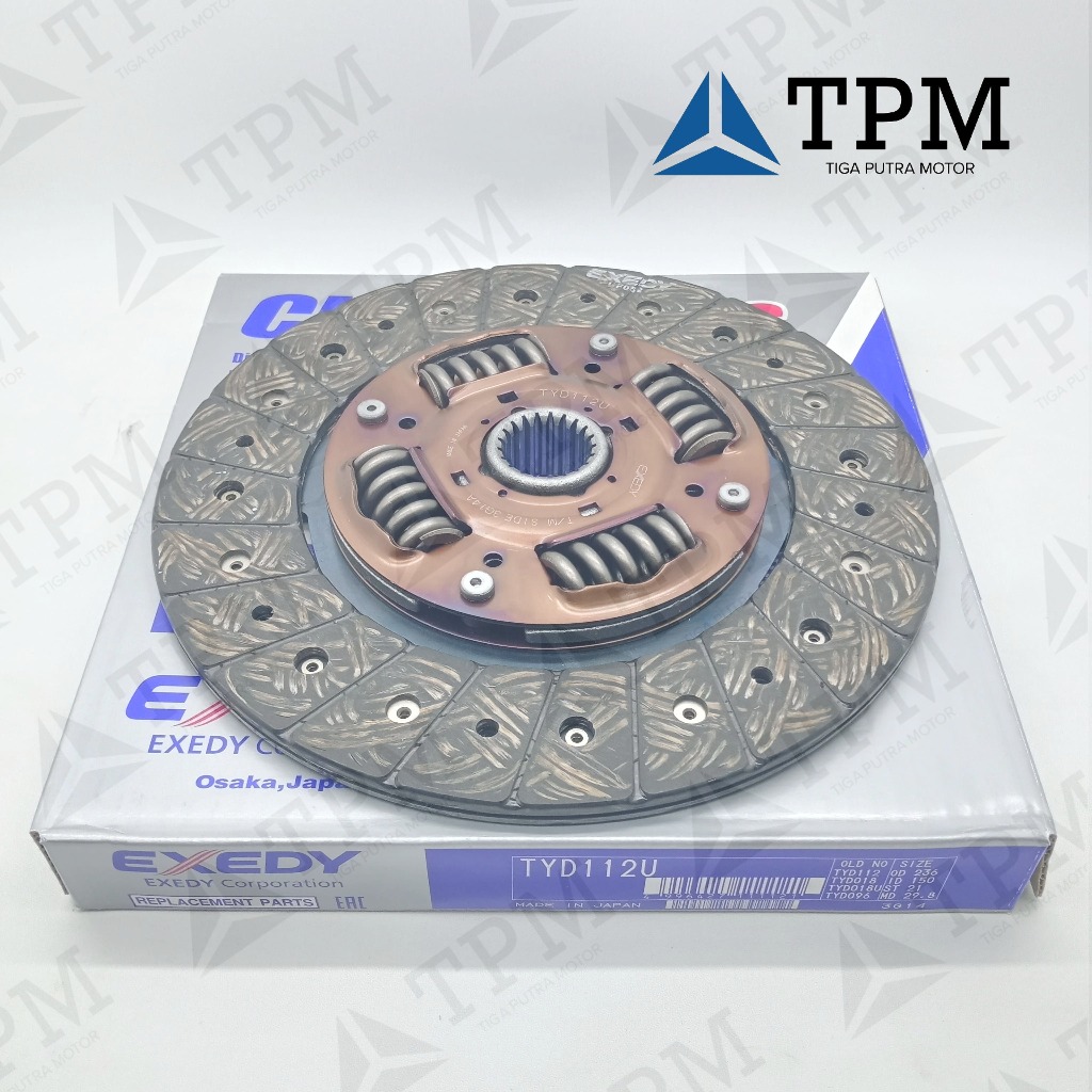 KAMPAS KOPLING INNOVA DIESEL / FORTUNER DIESEL 2KD '05-15 TYD112U EXEDY