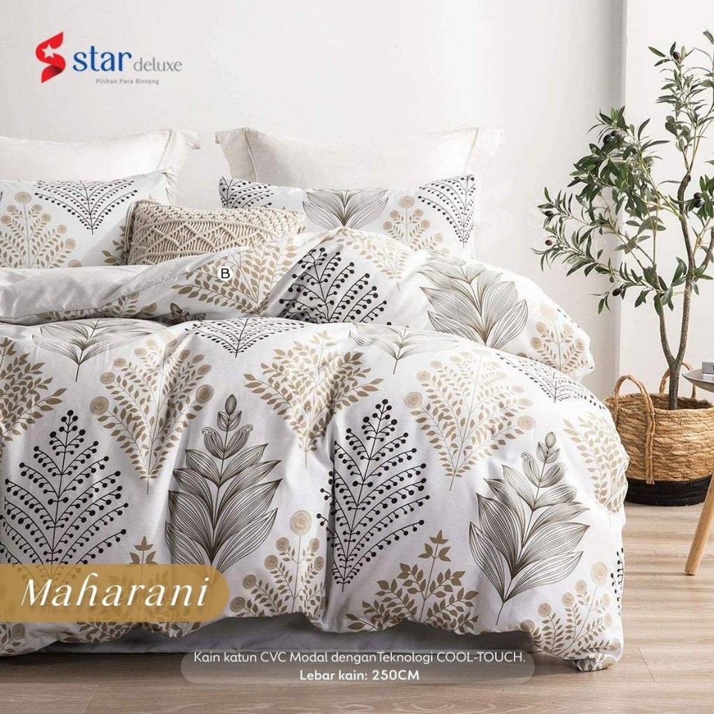 SPREI SET KATUN LOKAL PREMIUM MOTIF MAHARANI