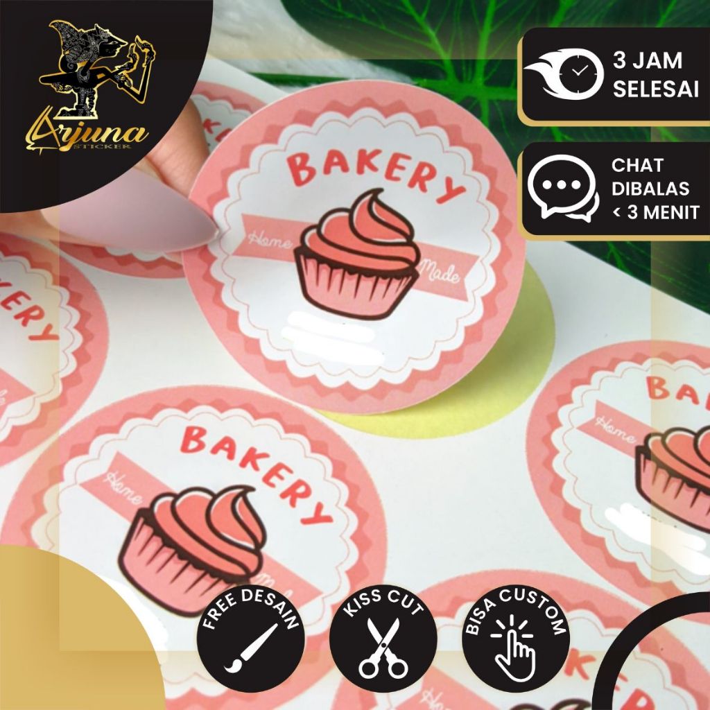 

SBC 2-7 CETAK STIKER CROMO/LABEL BULAT LABEL NAMA LABEL MAKANAN TOPLES KEMASAN BOTOL MINUMAN CUSTOM