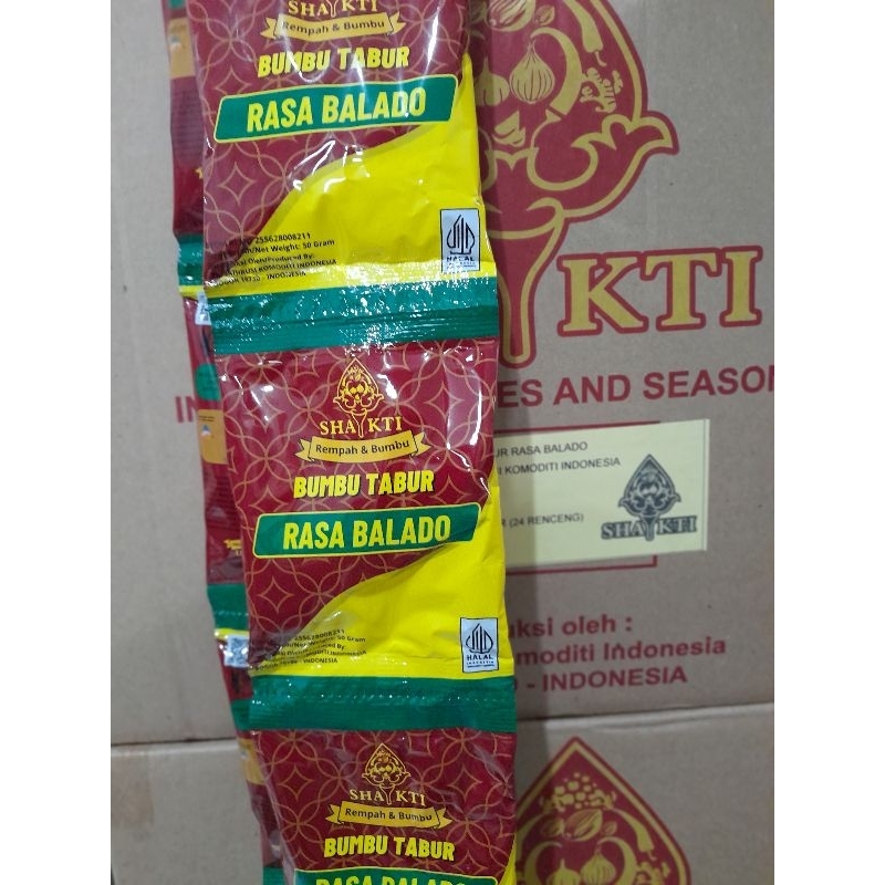

Bumbu tabur rasa balado shakti 50g