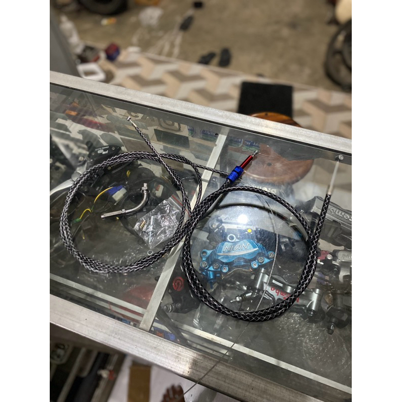 Kabel Kopling Serat Carbon Tali Kopling Kiri Carbon set kabel gas carbon Murah Pnp Ninja R Rr Ss Cb 