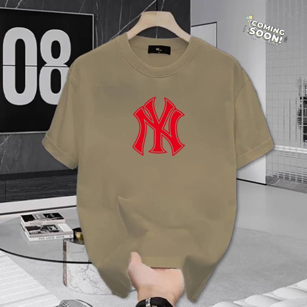 Kaos Pendek NY Motif Merah Kaos Atasan Pria Wanita S M L XL XXL Premium Unisex