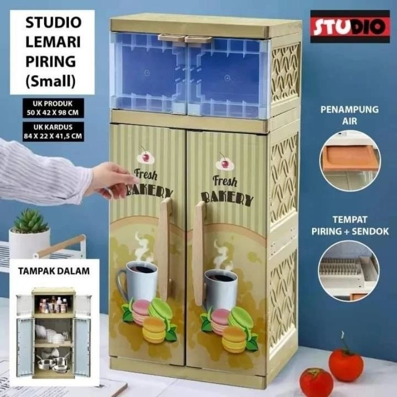 LEMARI RAK PIRING PLASTIK