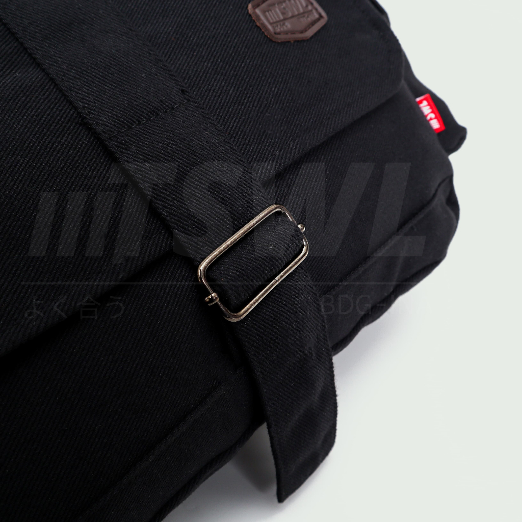 FAVORIT TSWL - Tas Selempang Bahu Slingbag Sling Bag Kanvas Canvas Laptop Premium Tebal Besar Unisex