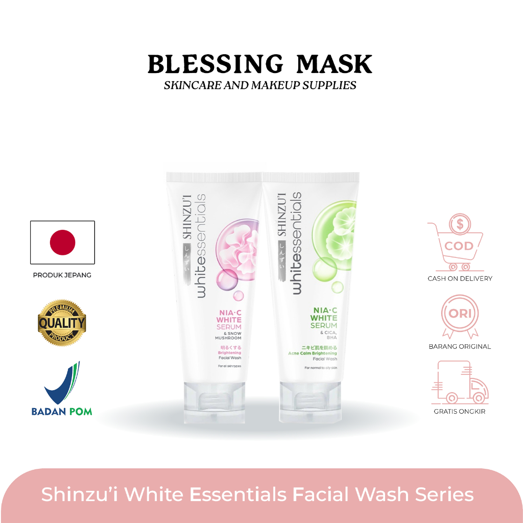 Shinzui Skin Lightening Facial Wash | Acne Facial Wash - 40ml - 80ml - Shinzu'i