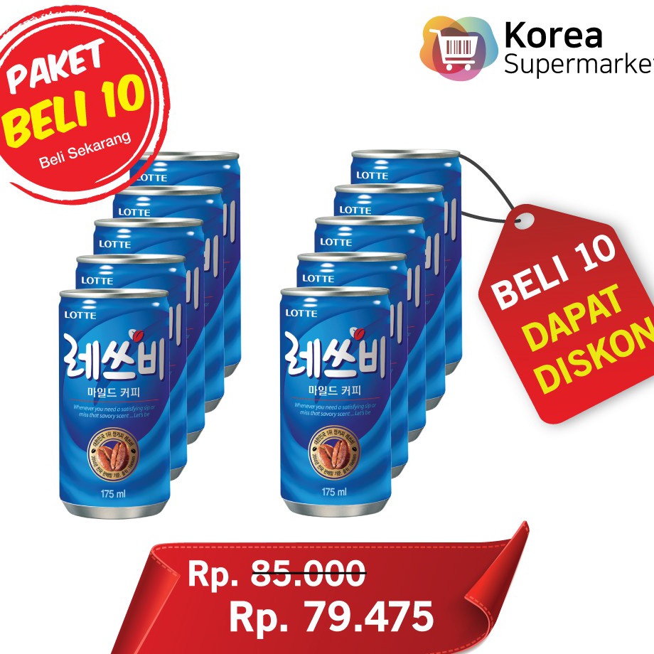 

Belanja Nyaman Lotte Lets Be Mild Coffee 175 ml 1Diskon