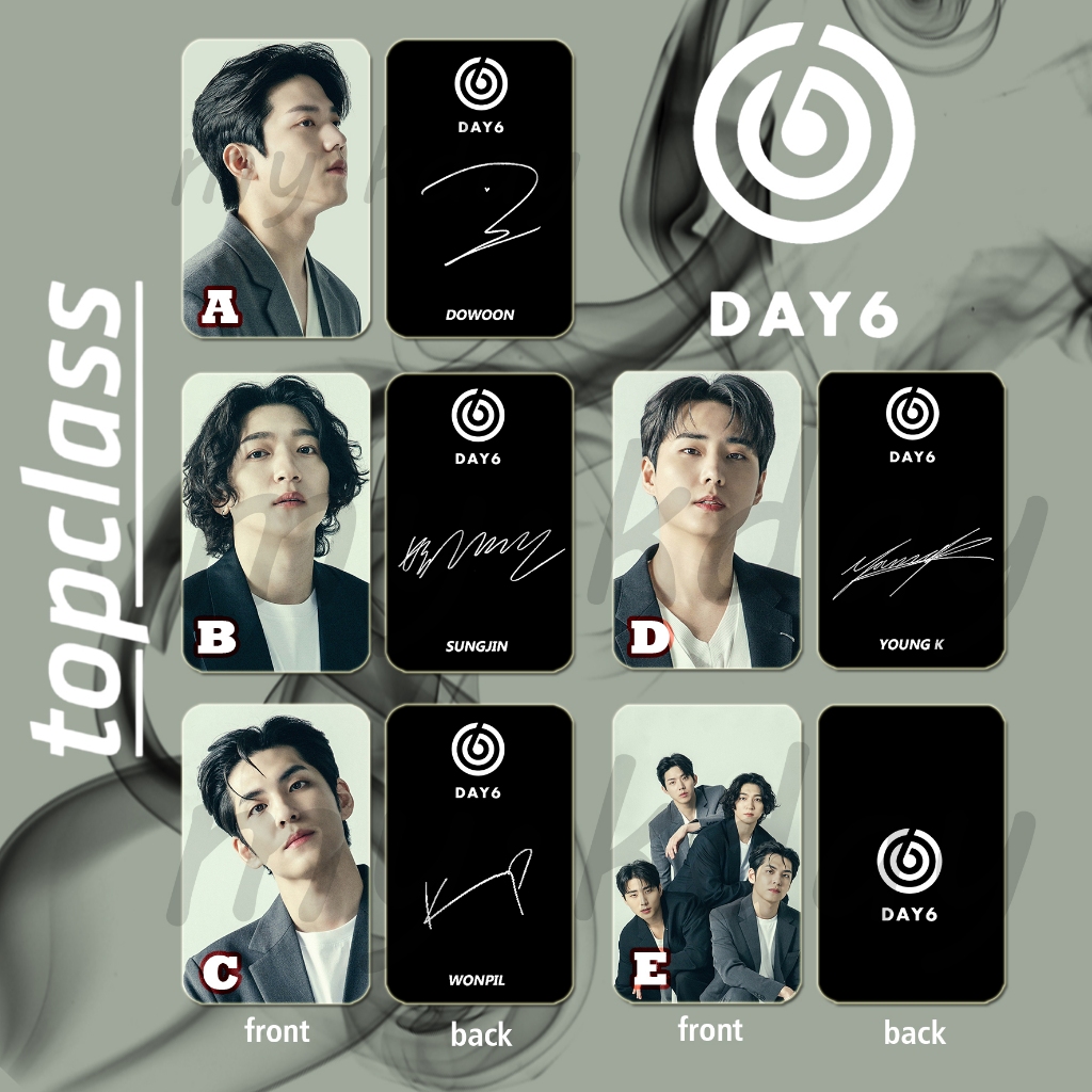PC-1764, Unofficial Photocard DAY6 TOPCLASS 2 sisi