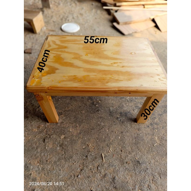 Termurah Meja lesehan ukuran P.55xL.40xT.30 bahan kayu jati Belanda/meja belajar/Meja kerja/meja usa