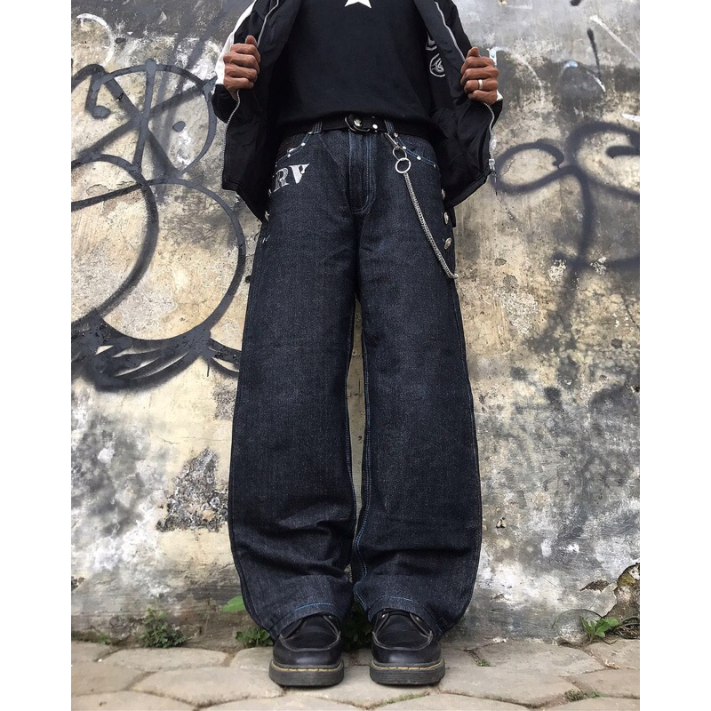 y2k style jeans crown holder