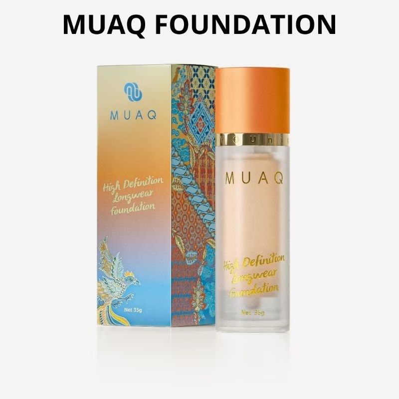 MUAQ FOUNDATION FULL SIZE | MUAQ SKIN SILK FOUNDATION | MUAQ HIGH DEFINITION LONG WEAR FOUNDATION