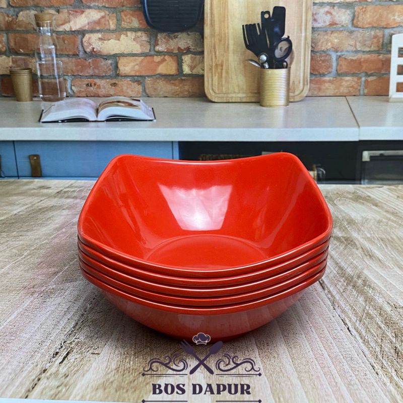 Promo 12 Pcs Mangkok Mie,Mangkok Bakso ,Mangkok Melamin 6 inch Meishing