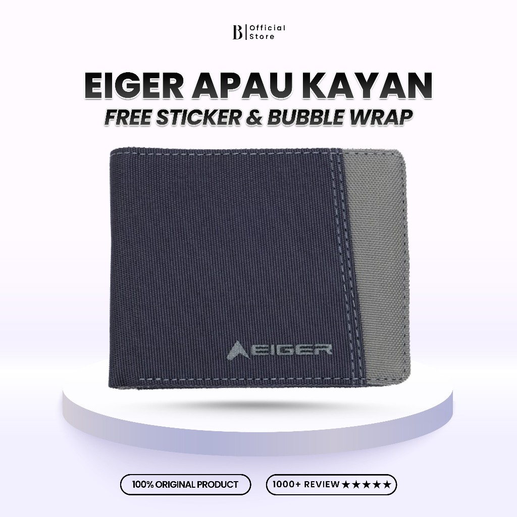 Dompet EIGER Apau Kayan Wallet Grey – Lipat Pria Wanita