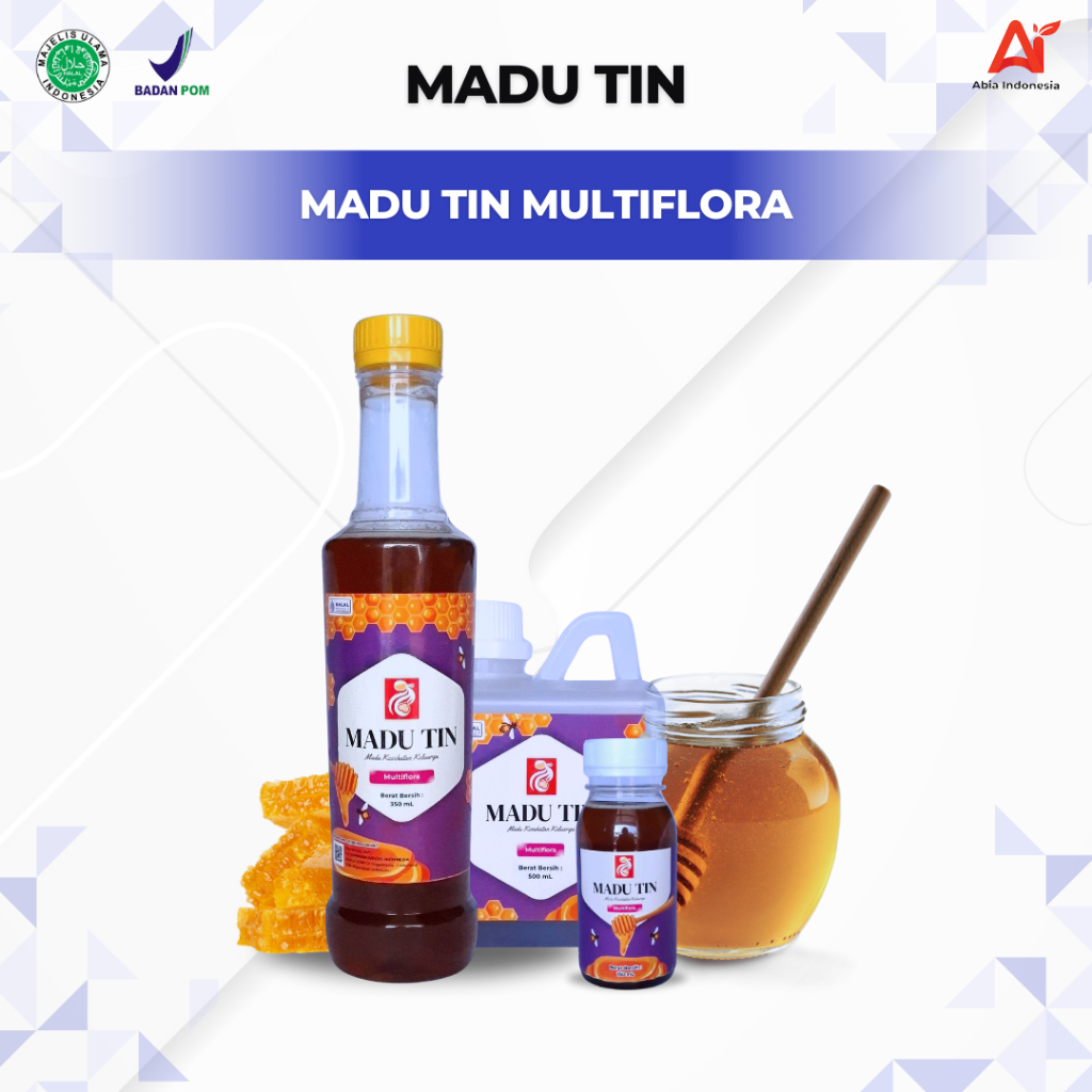 

Madu Tin Madu Murni Multiflora Herbal 150 ml 350 ml 500 ml