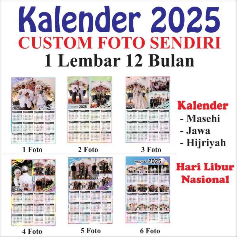 

kalender costum foto , kalender 2025