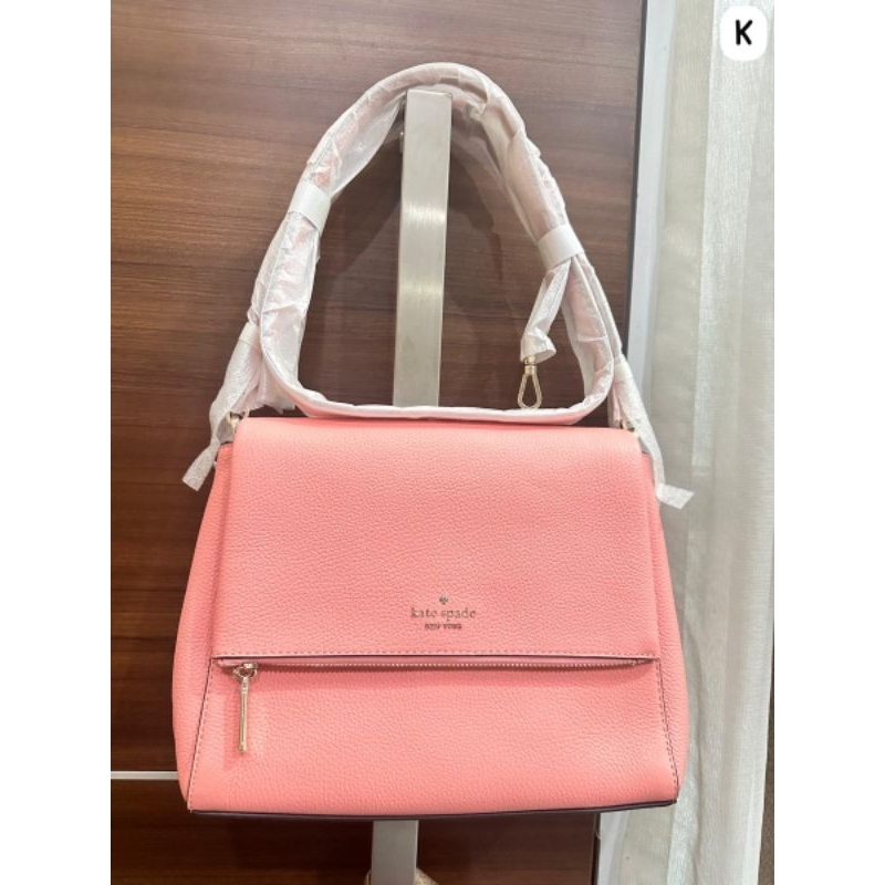 kate spade leila flap shoulder sling bag peachy rose