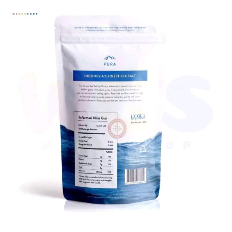 

PURA SEA SALT FINE / GARAM ORGANIK / GARAM LAUT 300 GR