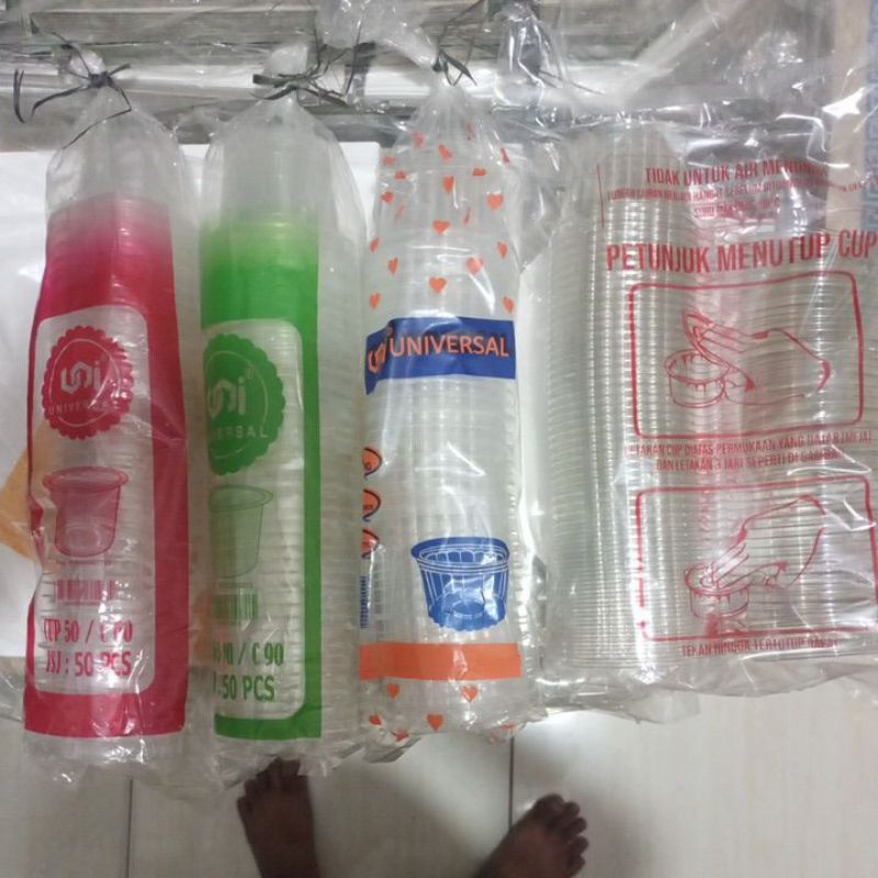 cup jelly isi 50 pcs + tutup ALMIRA PLASTIK