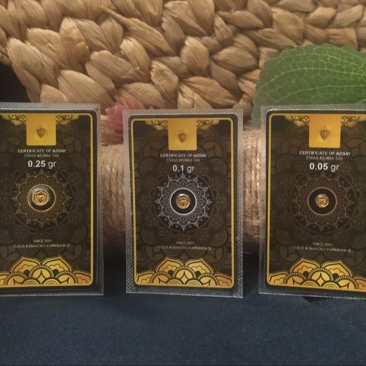 MiniGold 0,025 Gram Logam Mulia Emas Murni 24 Karat