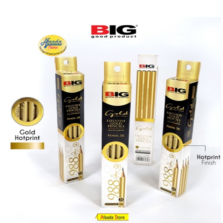 

BIG Pensil 2B Executive Gold PS-988 1 BOX 12 PCS