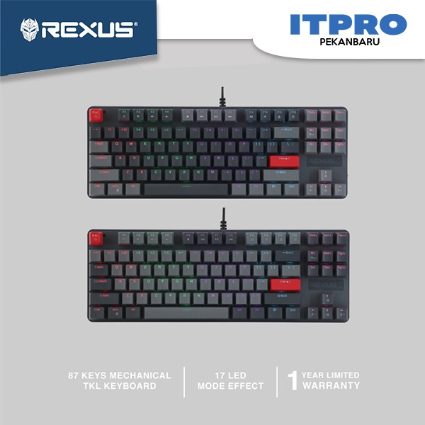 REXUS RX-KX4 KEYBOARD GAMING MECHANICAL - BLUE SWITCH