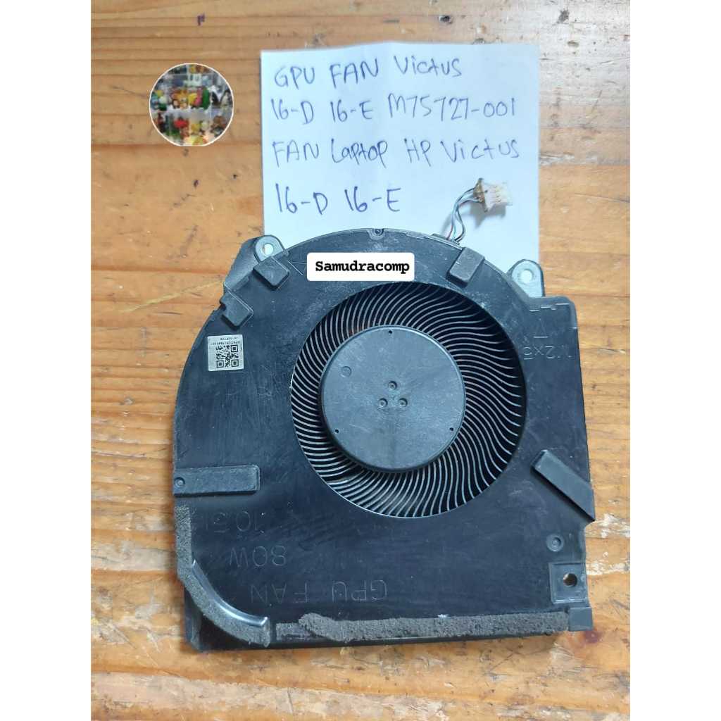 GPU Cooling Fan HP Victus 16-D 16-E M75727-001 NS75C06-20K22 80W Second Original