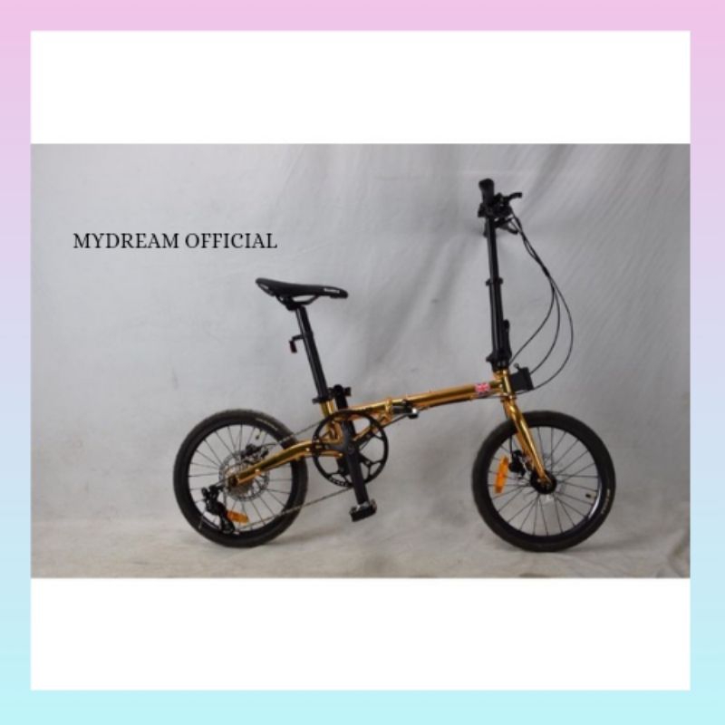 SEPEDA LIPAT 16 SAKONI WORKS ALPHA 10SP HYDRAULIC HOLLOW CRANK KENDA SEPEDA READY SIAP KIRIM -TERMUR