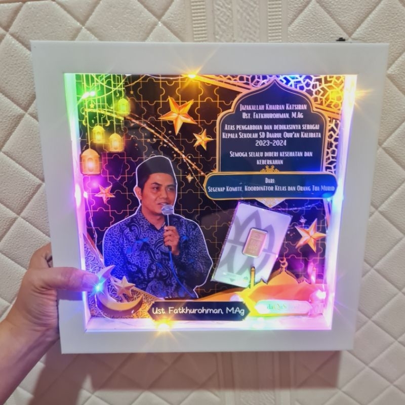 Pop Up Frame 3D Custom Hadiah Kado Ulang Tahun Guru Perpisahan