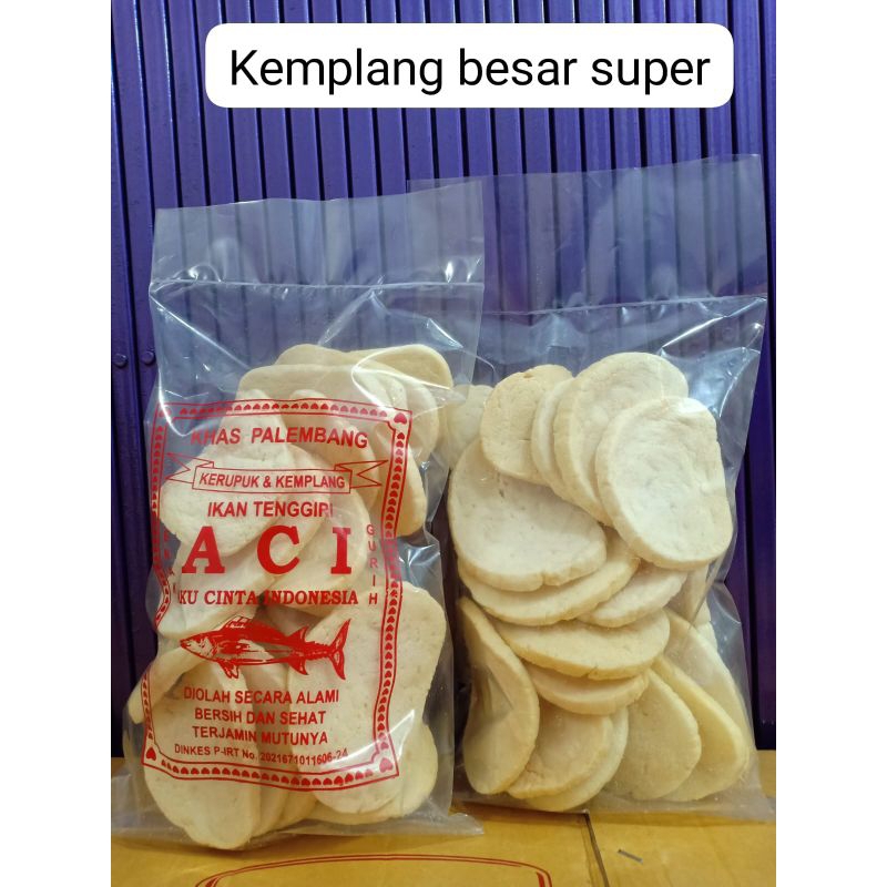 

Kerupuk Gepeng Besar Super Ikan Tenggiri 250gr | krupuk palembang | krupuk gepeng besar