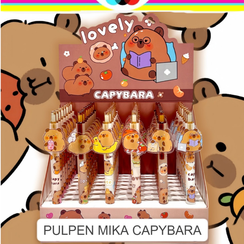 

PULPEN MIKA CAPYBARA TINTA HITAM | PULPEN GEL TINTA HITAM CAPYBARA 0.5MM | PULPEN CETEK MIKA | CAPYBARA | CAPIBARA | CAPY BARA | PULPEN CETEK MIKA CAPYBARA WPP