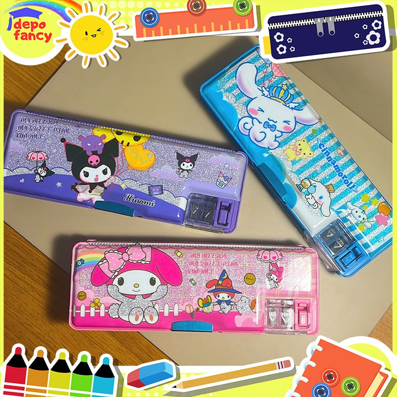 

Kotak Pensil Magnet 2 Sisi KT-2221 / Pencil Case / Tepak Pensil / Boks Pensil / Box Pen
