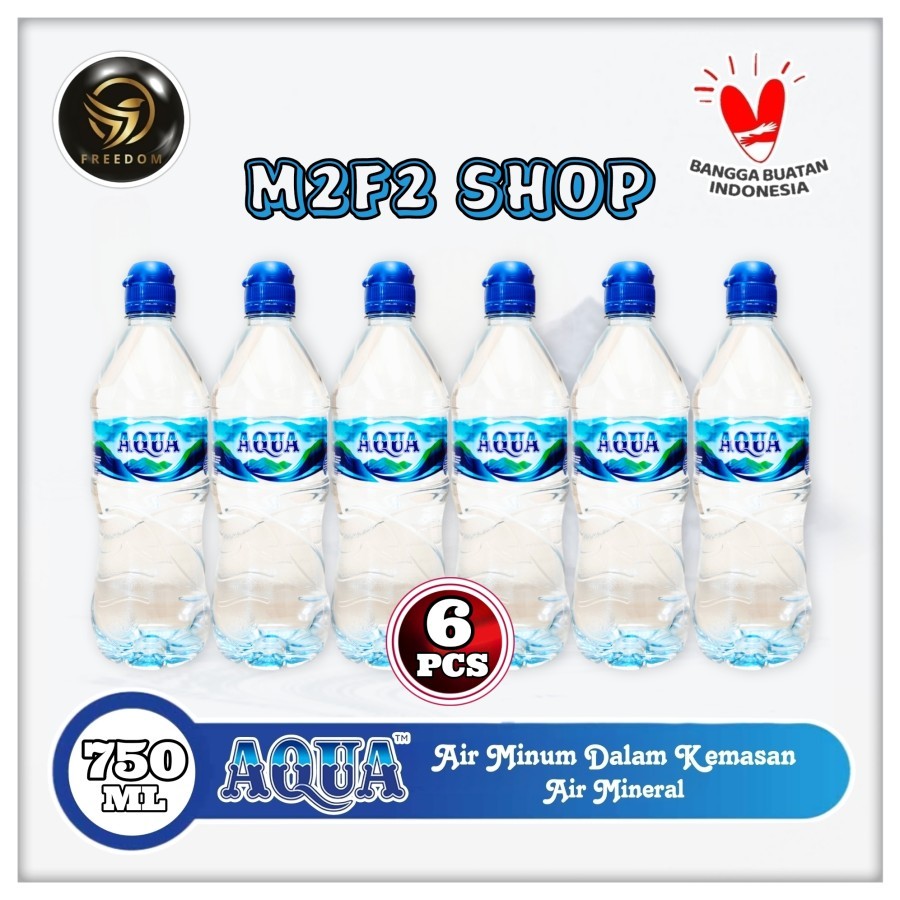

Air Mineral Aqua Click n Go Botol Pet - 750 ml (Kemasan 6 Pcs)