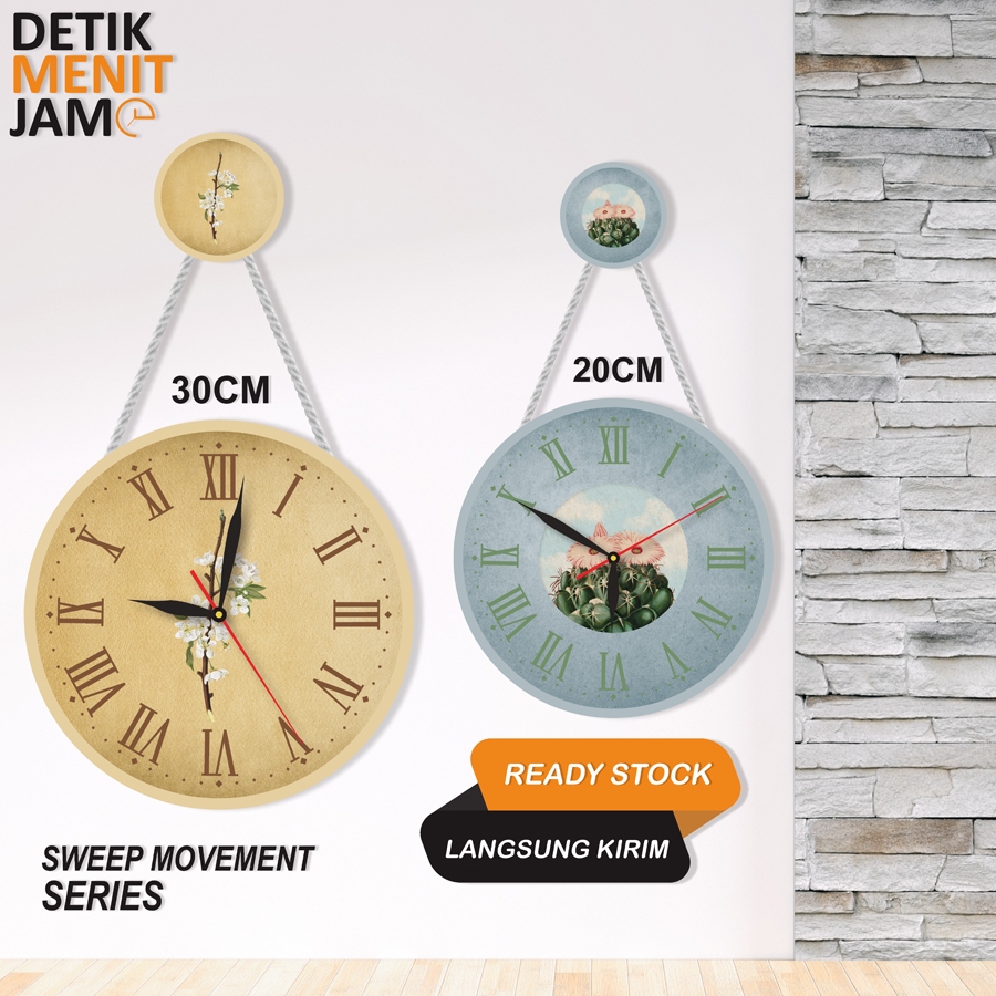 JAM DINDING 20CM GANTUNG UNIK RETRO WALL DECOR VINTAGE DEKORASI DINDING RUMAH EROPA STYLE MINIMALIS