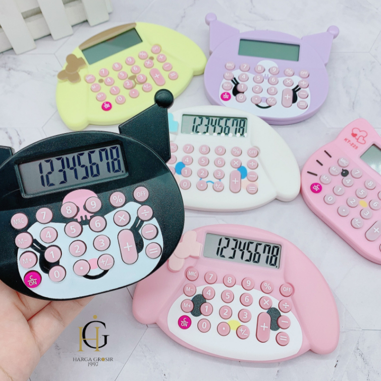 

Kalkulator Sanrio 8 Digit Calculator Kuromi Hello Kitty Cinnamoroll lucu / peralatan sekolah berhitung anak / Kalkulator portable Sanrio lucu bisa cod